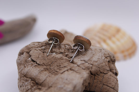 Handpainted 'Little Kittens' Wooden Earrings