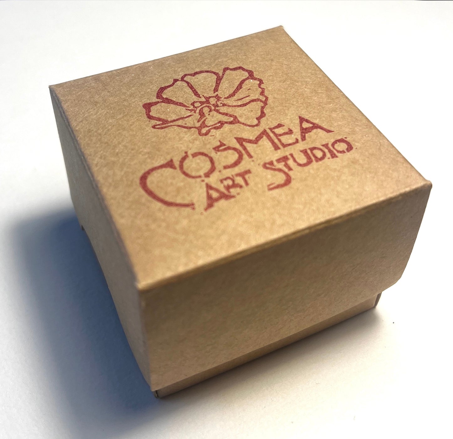 Tamsiai žali auskarai su laukinės morkos žiedais 10 mm